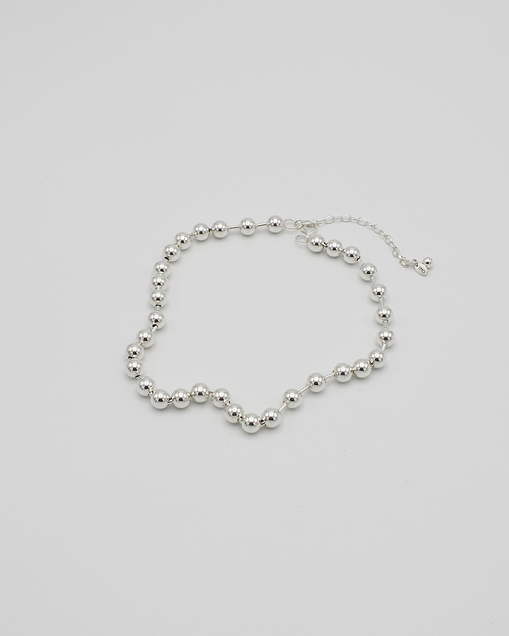 8mm BALL CHAIN NECKLACE - SILVER
