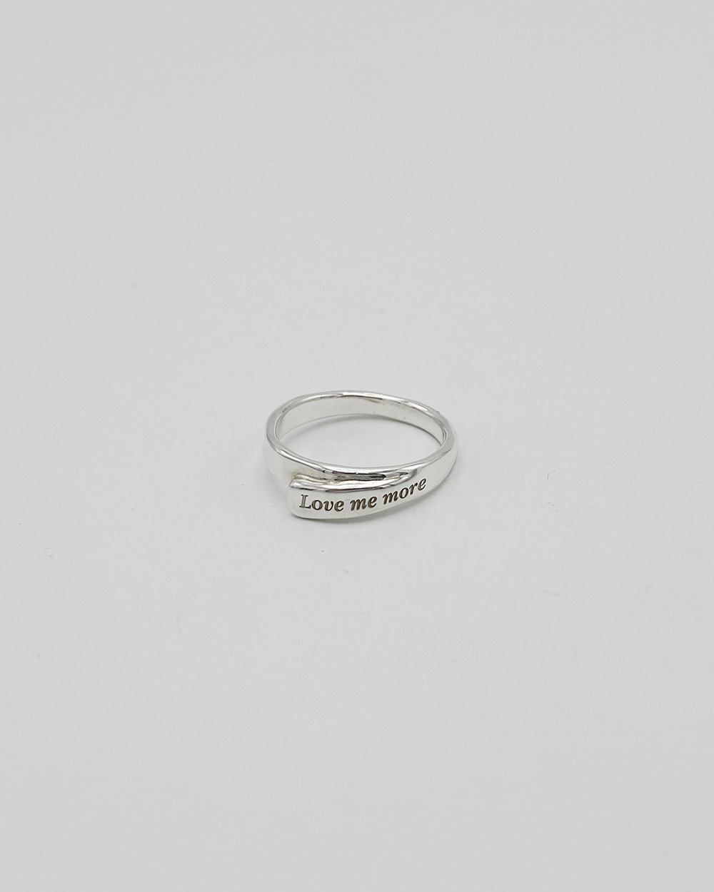 MELTING  LAYERED LETTER RING - 925 SILVER